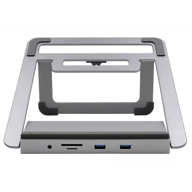 Kannettavan tietokoneen teline EXSYS EX-1223HM hopea USB 3.2 Gen 1 100W