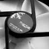 Tuuletin Fractal Design Prisma AL-12 12 cm musta valkoinen