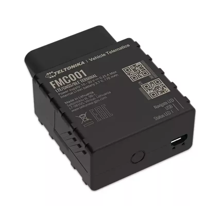 GPS-paikannin Teltonika FMC001 auto musta 53g