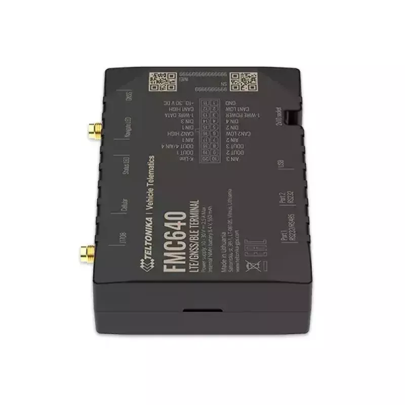 GPS-paikannin Teltonika FMC640 auto musta