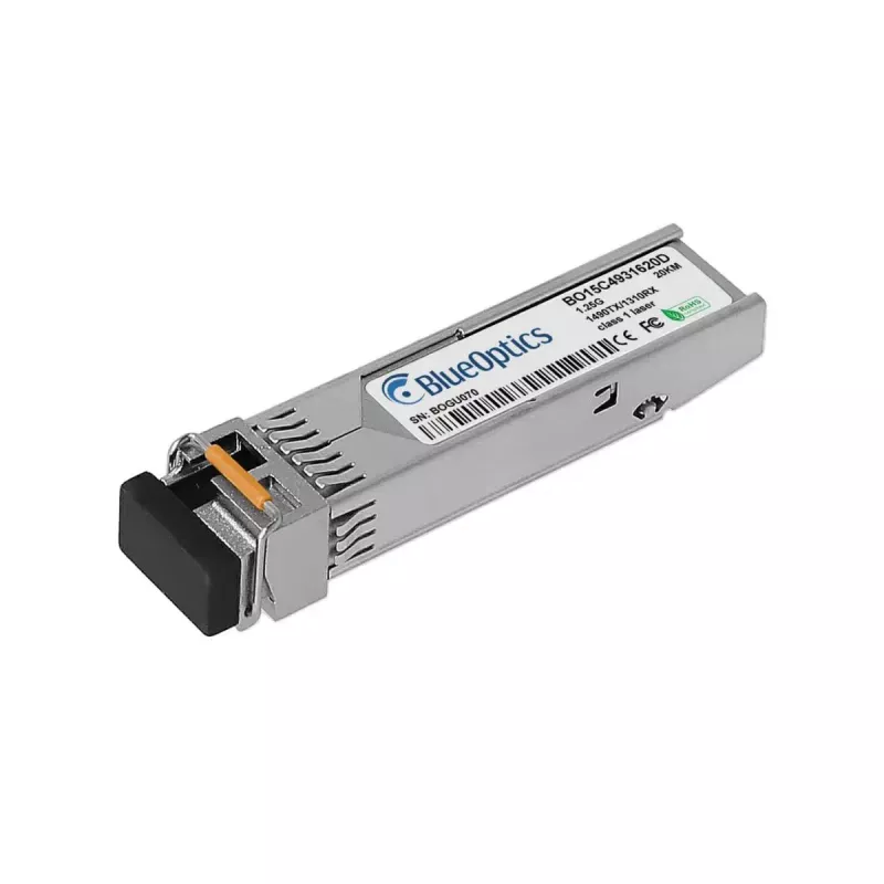 SFP-lähetin-vastaanotin BlueOptics GLC-BX-D-1490D-20-BO 1250 Mbit/s hopea