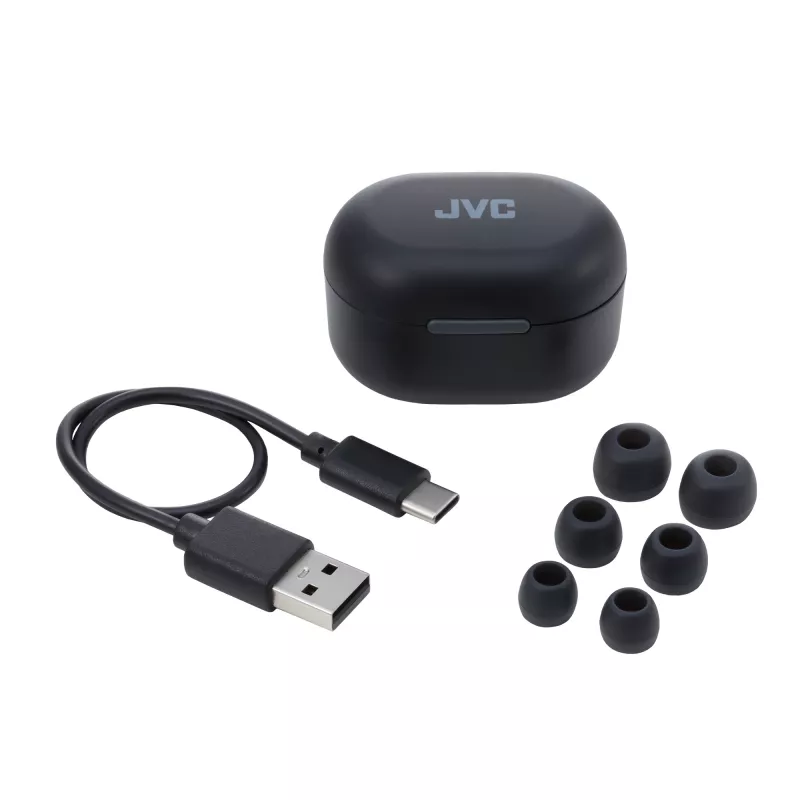 Headset JVC Active Noise Cancelling TWS musta