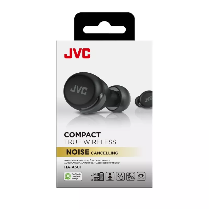 Headset JVC Active Noise Cancelling TWS musta