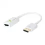 Techly IADAP DP-HDMIFP videokaapeliadapteri 0,2 m DisplayPort HDMI valkoinen