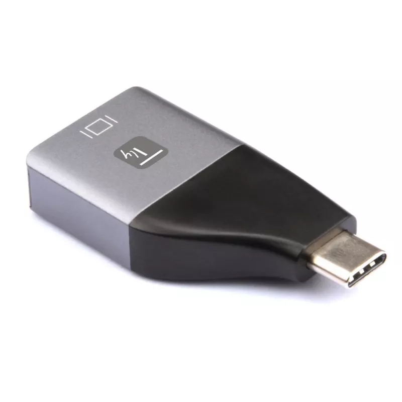 Techly IADAP USBC-DP4K USB-näytönohjainadapteri 3840 x 2160 pikseliä musta, hopea