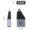 Techly IADAP USBC-DP4K USB-näytönohjainadapteri 3840 x 2160 pikseliä musta, hopea