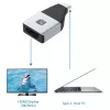 Techly IADAP-USBC-HDMI4K USB-C – HDMI-sovitin, 24-nastainen USB-C-uros – HDMI-naaras, 4K (3840 x 2160), musta, hopea