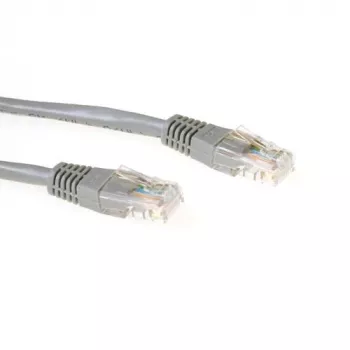 ACT harmaa 1 metrin U/UTP CAT5E verkkokaapeli RJ45-liittimillä