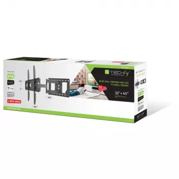 Techly ICA-PLB 148L TV-seinäteline 165,1 cm (65 tuumaa) musta