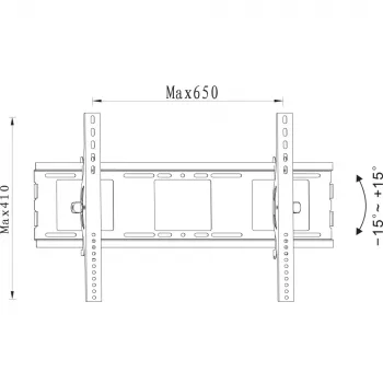 Techly ICA-PLB 231L TV-seinäteline 177,8 cm (70 tuumaa) musta