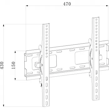 Techly ICA-PLB 231M TV-teline/jalusta 139,7 cm (55