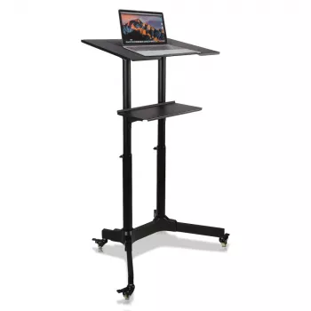 Techly ICA-TB TPM-1BK yleiskäyttöinen kannettavan tietokoneen/projektorin vaunu, 103-125 cm, musta