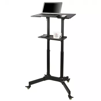 Techly ICA-TB TPM-1BK yleiskäyttöinen kannettavan tietokoneen/projektorin vaunu, 103-125 cm, musta