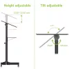 Techly ICA-TB TPM-1BK yleismallinen kannettavan/projektorin teline pyörillä, 103-125 cm, musta