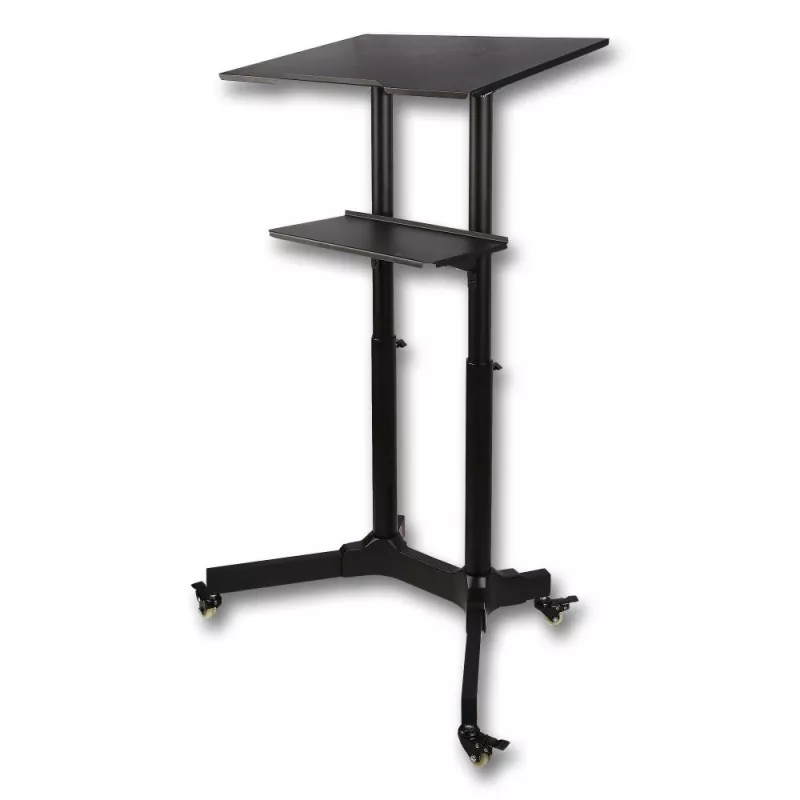 Techly ICA-TB TPM-1BK yleismallinen kannettavan/projektorin teline pyörillä, 103-125 cm, musta