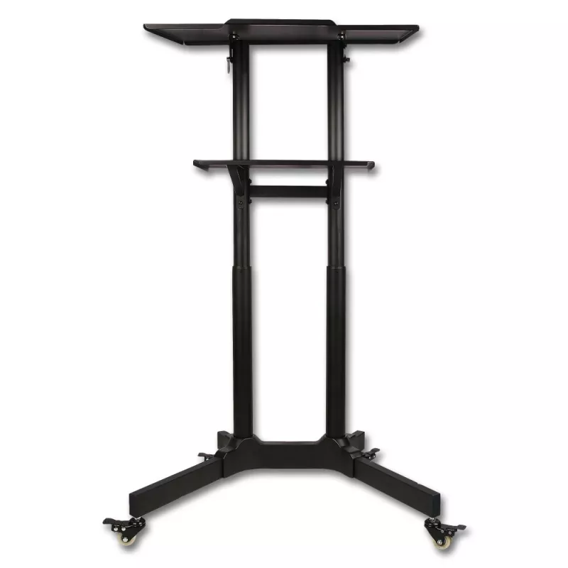 Techly ICA-TB TPM-1BK yleismallinen kannettavan/projektorin teline pyörillä, 103-125 cm, musta