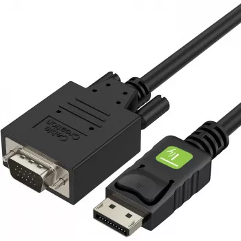 Techly näytön DisplayPort-VGA-kaapeli 3 m ICOC DSP-V-030