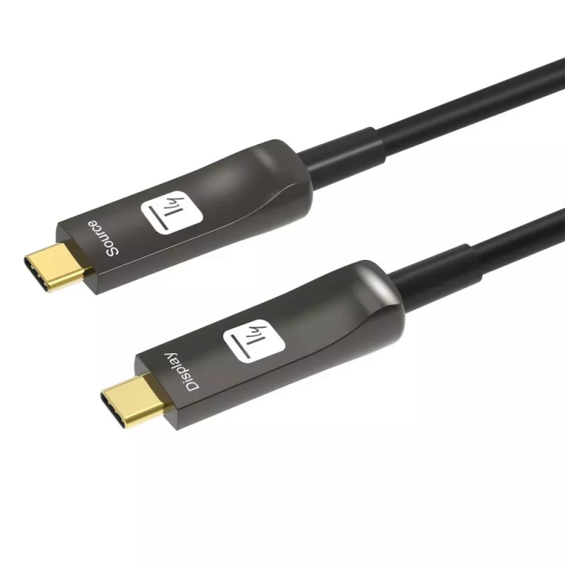 Techly ICOC-U3C-HY-010 USB-kaapeli 10 m USB-C musta