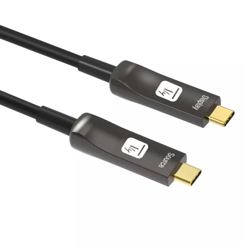 Techly ICOC-U3C-HY-010 USB-kaapeli 10 m USB-C musta