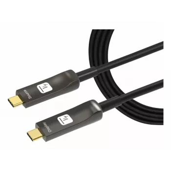Techly ICOC-U3C-HY-020 USB-kaapeli 20 m USB-C musta