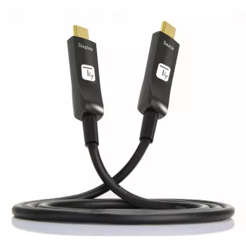 Techly ICOC-U3C-HY-020 USB-kaapeli 20 m USB-C musta