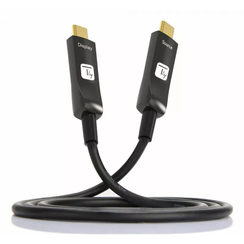 Techly ICOC-U3C-HY-020 USB-kaapeli 20 m USB-C musta