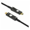 Techly ICOC-U3C-HY-020 USB-kaapeli 20 m USB-C musta