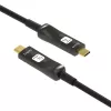 Techly ICOC-U3C-HY-030 USB-kaapeli 30 m USB-C musta