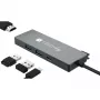 Techly IUSB32C-HUB4HPD USB-C-keskitin 4-in-1, USB 3.2 Type-C -telakointiasema, 2x USB-A, 1x USB-C, HDMI