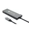 Techly IUSB32C-HUB4HPD USB-C-keskitin 4-in-1, USB 3.2 Type-C -telakointiasema, 2x USB-A, 1x USB-C, HDMI