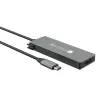 Techly IUSB32C-HUB4HPD USB-C-keskitin 4-in-1, USB 3.2 Type-C -telakointiasema, 2x USB-A, 1x USB-C, HDMI