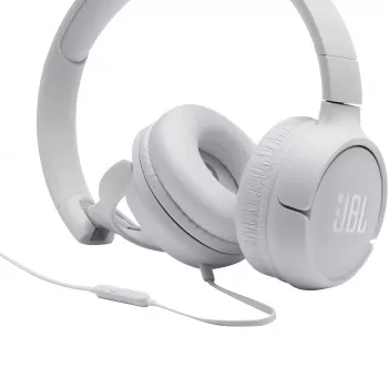 JBL Tune 500 valkoinen, johdollinen, 20 - 20000 Hz, musiikki, 148 g, kuulokkeet, valkoinen
