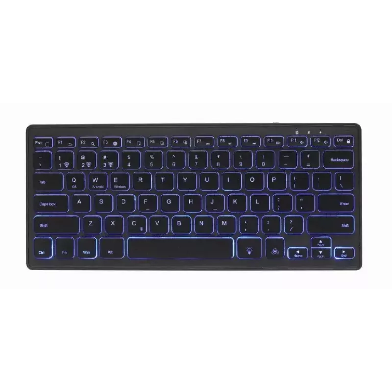 Näppäimistö Gembird KB-BTRGB-01-DE yleinen Bluetooth QWERTZ saksa musta