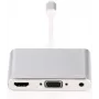 Microconnect LIGHT-HUB4 USB-keskitin Lightning 480 Mbit/s hopea