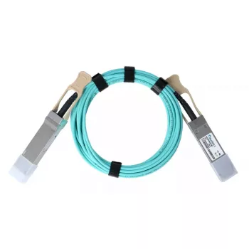 Verkkokaapeli BlueOptics MFA1A00-C003-TG-BO QSFP28 AOC 3 m turkoosi