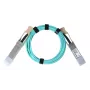 Verkkokaapeli BlueOptics MFA1A00-C010-TG-BO QSFP28 AOC 10 m turkoosi