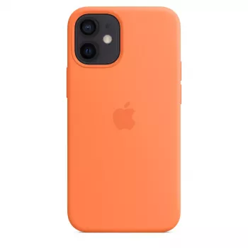 Suojakuori Apple iPhone 12 mini silikonikotelo MagSafe-yhteensopiva kumkvatti
