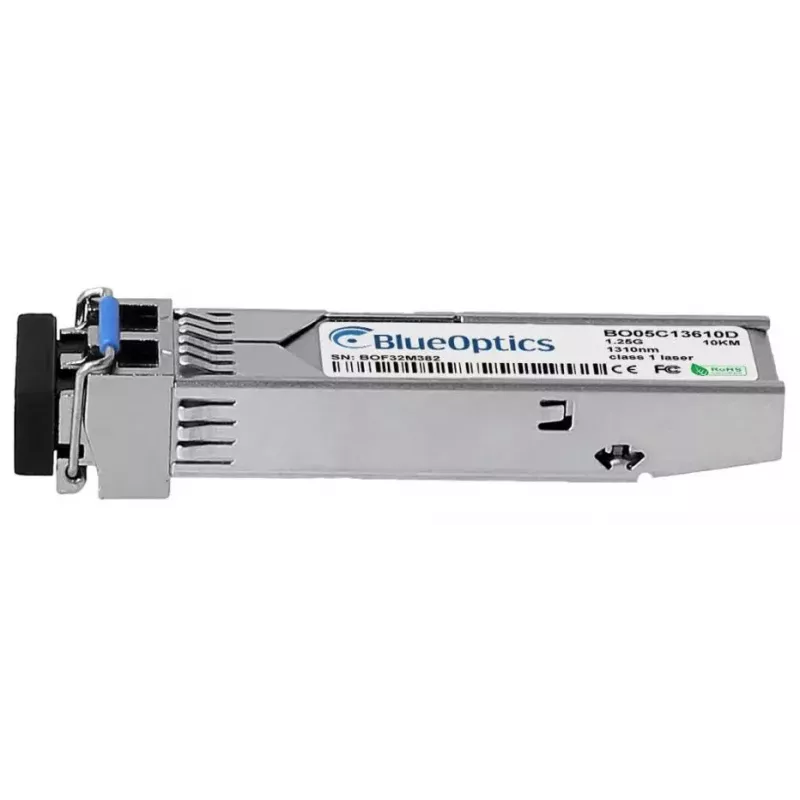 BlueOptics MOD-SFP-GE-LX10-BO SFP-lähetinvastaanotin, yhteensopiva Forcepoint MOD-SFP-GE-LX10:n kanssa, BO05C13610D, 1000BASE-LX, yksimuoto, LC Duplex
