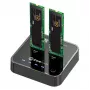 CoreParts MS-CLONER-SATA tallennustelakka USB 3.2 Gen 2 (3.1 Gen 2) Type-C musta