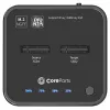 CoreParts MS-CLONER-SATA tallennustelakka USB 3.2 Gen 2 (3.1 Gen 2) Type-C musta