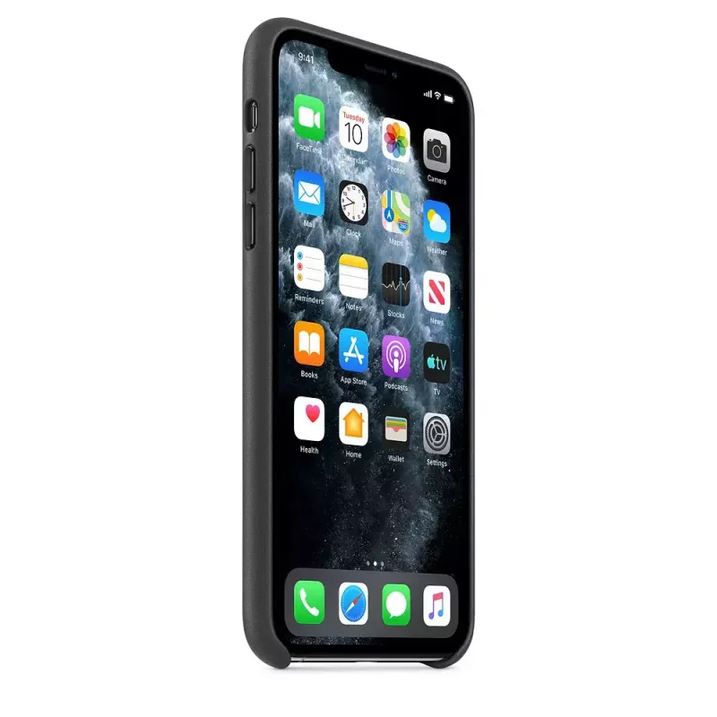 Suojakotelo Apple iPhone 11 Pro Max nahkakotelo musta
