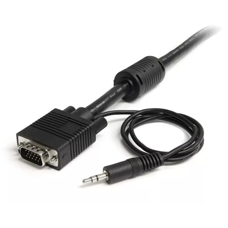 StarTech.com 5m koaksiaalinen teräväpiirtoinen näytön VGA-videokaapeli äänellä HD15 M/M