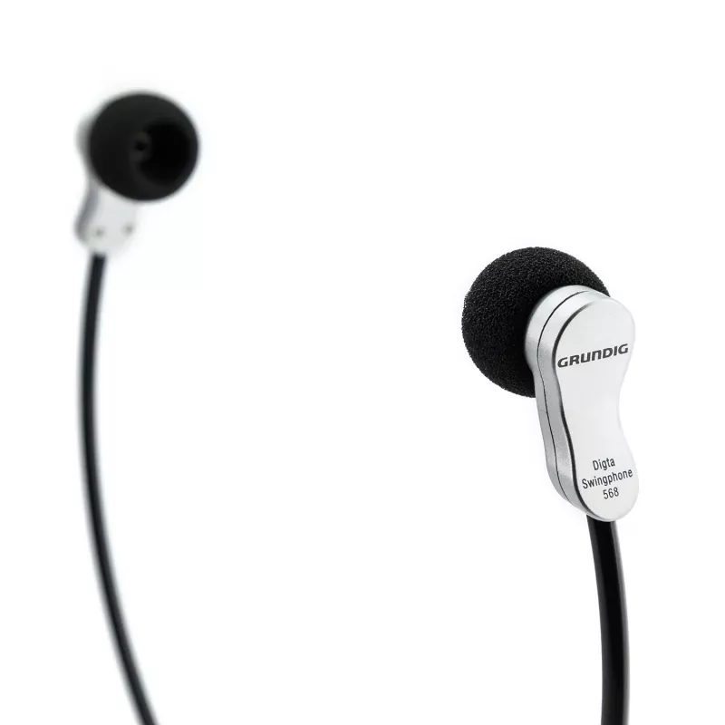 Grundig Swingphone 568 kuulokkeet johdollinen leuan alle musta, hopea