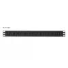 Basic Metered PDU ATEN PE1118SG 1U 18 AC-lähtöä ylijännitesuojaus