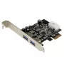 StarTech.com 2-porttinen PCI Express (PCIe) SuperSpeed USB 3.0 -korttisovitin UASP-tuella - LP4-virta