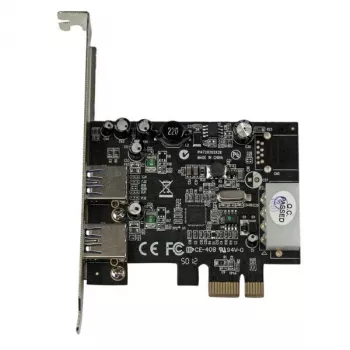 StarTech.com 2-porttinen PCI Express (PCIe) SuperSpeed USB 3.0 -korttisovitin UASP-tuella - LP4-virta