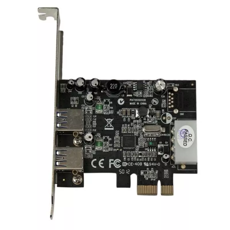 StarTech.com 2-porttinen PCI Express (PCIe) SuperSpeed USB 3.0 -korttisovitin UASP-tuella - LP4-virta