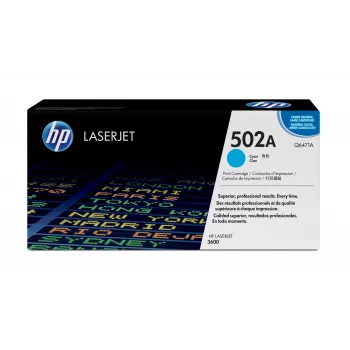 HP 502A syaani alkuperäinen LaserJet -värikasetti, 4 000 sivua, syaani, 1 kpl