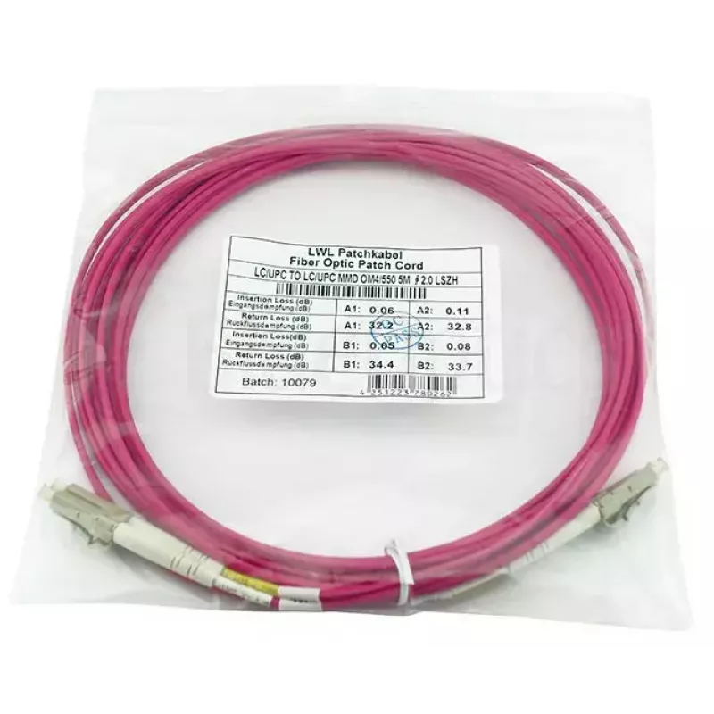 BlueOptics QK733A-BO InfiniBand-kuituvalokaapeli 2 m 2x LC violetti