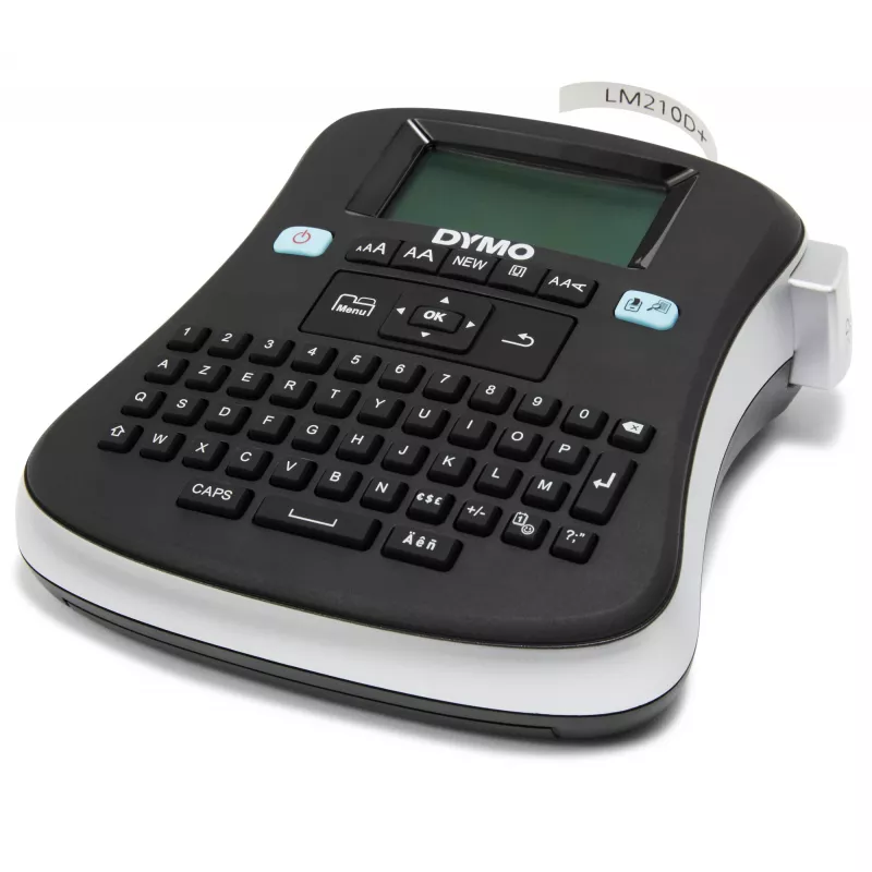 DYMO LabelManager ® ™ 210D - AZERTY, D1, lämpösiirto, 180 x 180 DPI, 12 mm/s, musta, hopea